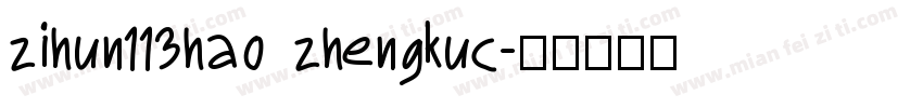 zihun113hao zhengkuc字体转换